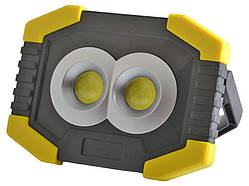 Прожектор LED 5W 2COB 200Lm + 100Lm(збоку) 6500K IP44 жовто-чорний/ LMP80 Лємансо (гарантія 180 днів)