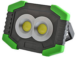 Прожектор LED 8W COB 100-150Lm 6500K IP44 зелено(жовто)-чорний/ LMP91 з USB і акум Лємансо (гарантія 180 днів)