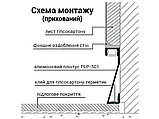 Алюмінієвий профіль для світлодіодної стрічки плінтус АЛ-68 2 метра анодований накладний LEDUA, фото 8