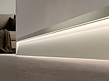 Алюмінієвий профіль для світлодіодної стрічки плінтус АЛ-68 2 метра анодований накладний LEDUA, фото 9