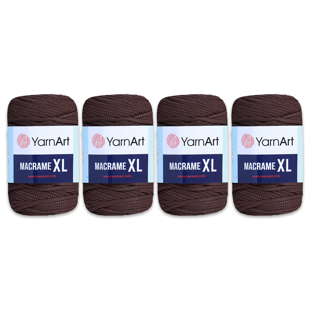 Упаковка YarnArt Macrame XL, Темно-коричневий No157 4 шт.