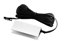 Кліпса світлодіодна алюмінієва для підсвітки скляних полиць 12V 0.72w синє світло, чорний провід LEDUA