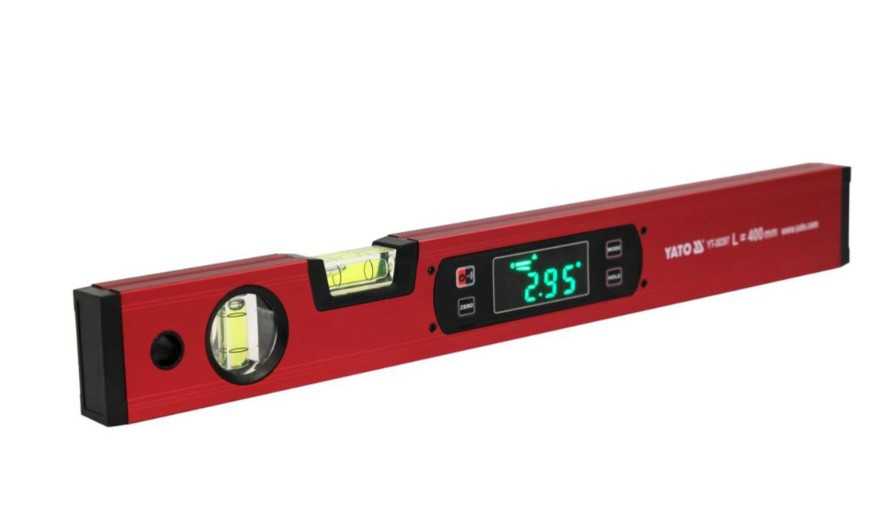 Рівень електронний, магнітний, алюмінієвий корпус, з LED дисплєєм, 400мм Yato YT-30397, фото 1