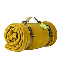 Флісовий плед тактичний Nester Coyote Brown 145*200 - тепла ковдра з флісу з чохлом