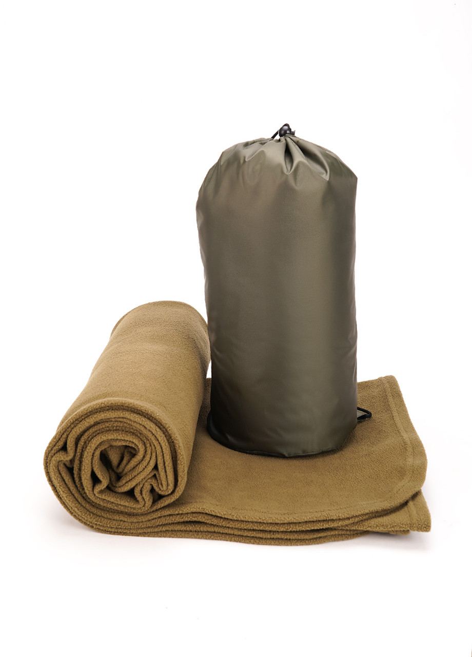Флісовий плед у чохлі Tactico Scout 160*200 - теплий плед для військових, кемпінгу та туризму