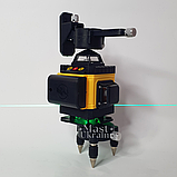 Лазерний рівень 4D 16-лінійний зелений Нівелір Dw-01, фото 2