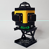 Лазерний рівень 4D 16-лінійний зелений Нівелір Dw-01, фото 4
