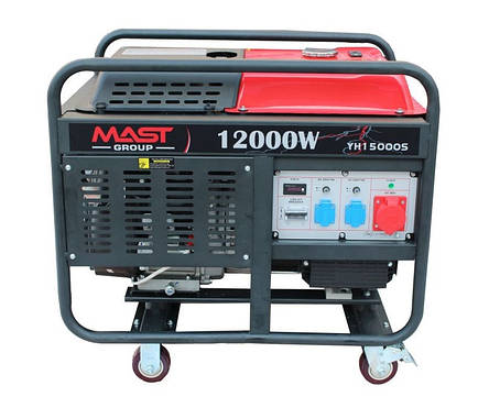 Бензиновий генератор MAST GROUP YH15000S, фото 1