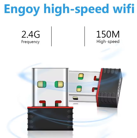 WiFi USB 802.11n адаптер для комп'ютерів, телевізорів Т2 приставок медіа приставок