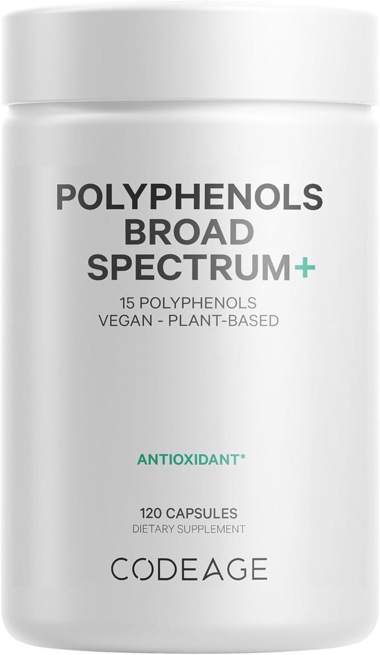 CodeAge Polyphenols Broad Spectrum / Поліфеноли широкого спектра 120 капсул