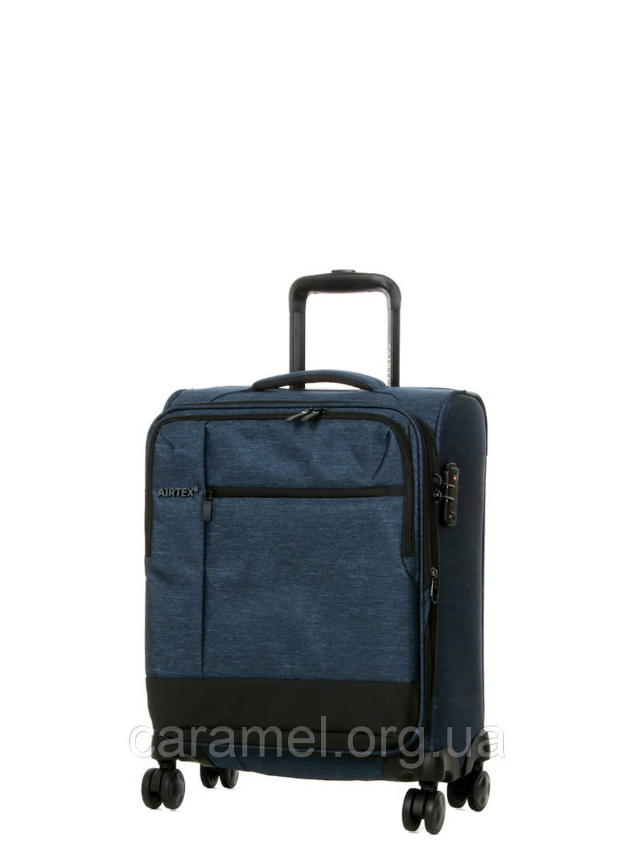 Валіза Airtex мала S тканина синя 54х40х23(+5)см/50л/2.8кг