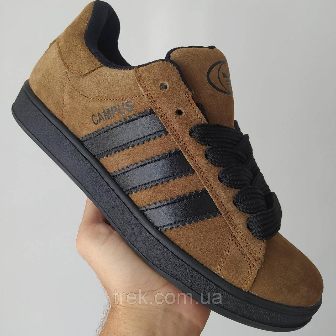 Кросівки чоловічі замшеві коричневі-чор /10695/-41р