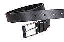 Чоловічий ремінь зі штучної шкіри під штани D070831 чорний, фото 2