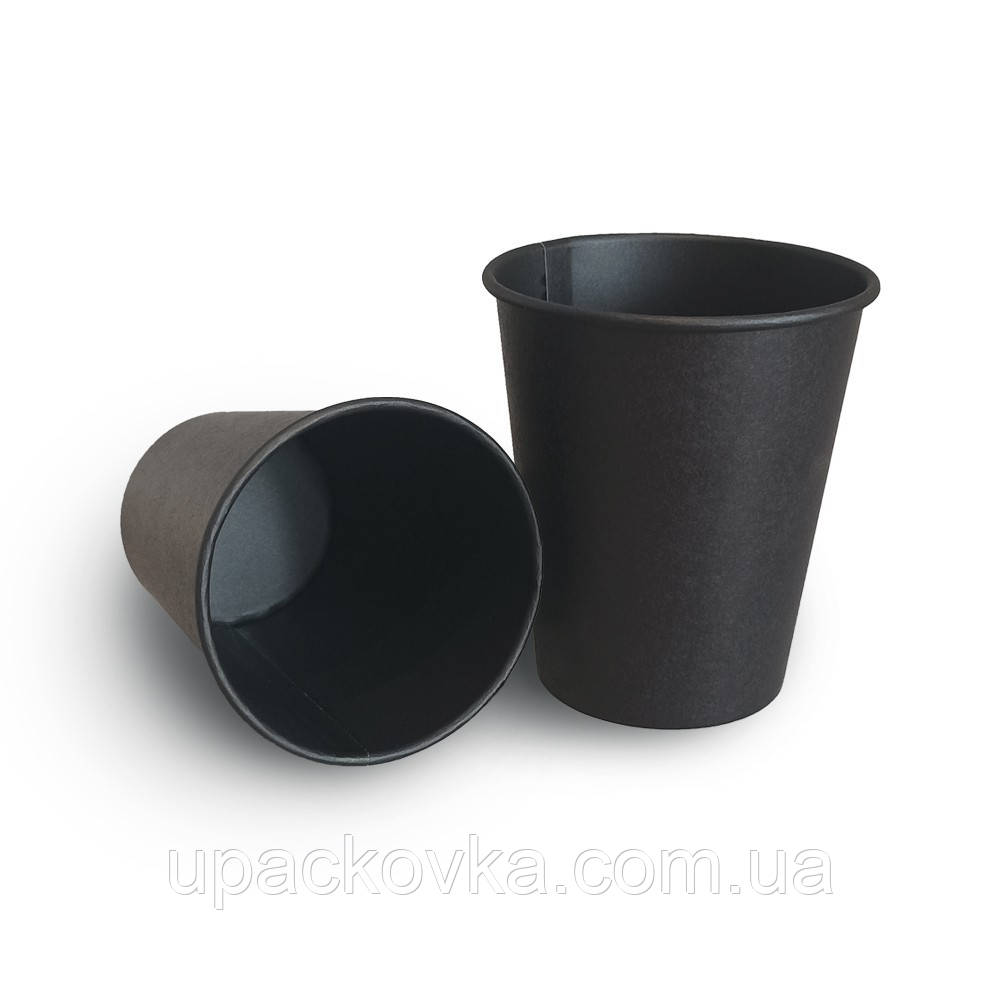 Стакан паперовий Black in Black 340 мл, 50 шт/уп; 30 уп/ящ