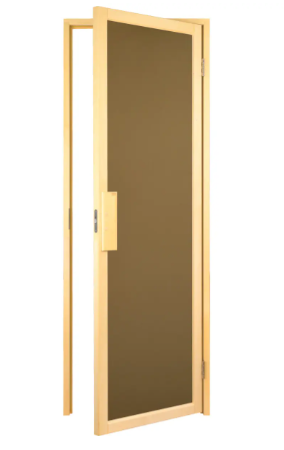 Двері для лазні та сауни Tesli Duo Sateen 70X190, фото 1