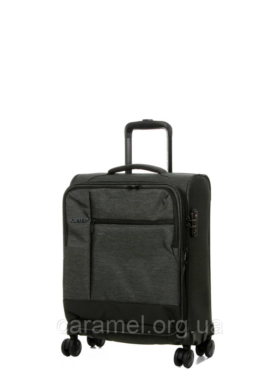 Валіза Airtex мала S тканина сіра 54х40х23(+5)см/50л/2.8кг
