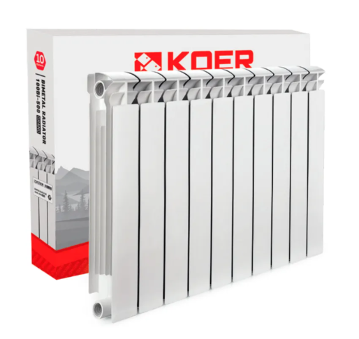 Радіатор біметалевий KOER GRAND 500х100 10 секцій, фото 1