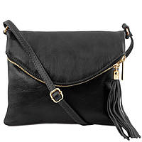 Жіноча шкіряна сумка Tuscany Leather Young Bag TL141153 (Чорний)