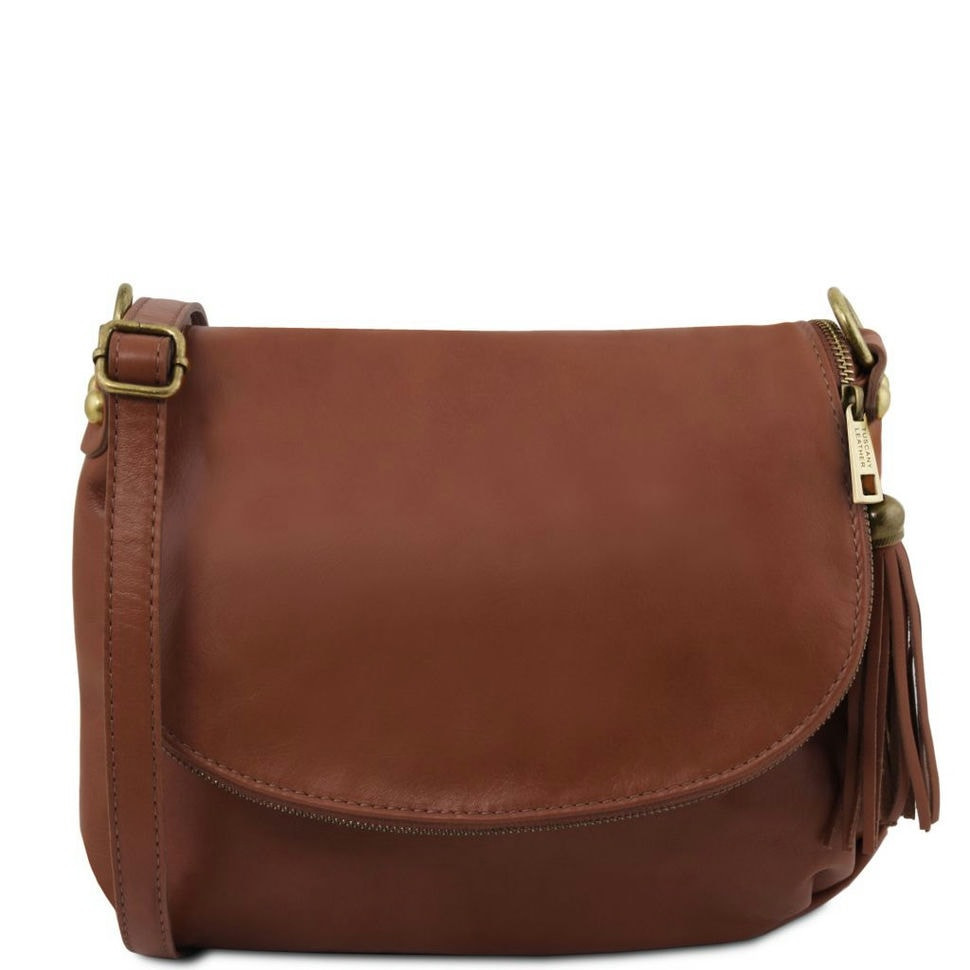 Жіноча шкіряна сумка на плече Tuscany Leather Bag TL141223 (Cinnamon)