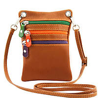 Шкіряний месенджер унісекс Tuscany Leather TL141094 (Коньяк)