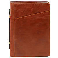 Ексклюзивна шкіряна папка для документів Tuscany Leather Costanzo TL141295 (Мед)