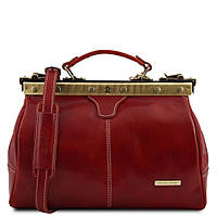Шкіряна сумка саквояж Tuscany Leather Michelangelo TL10038 (Червоний)