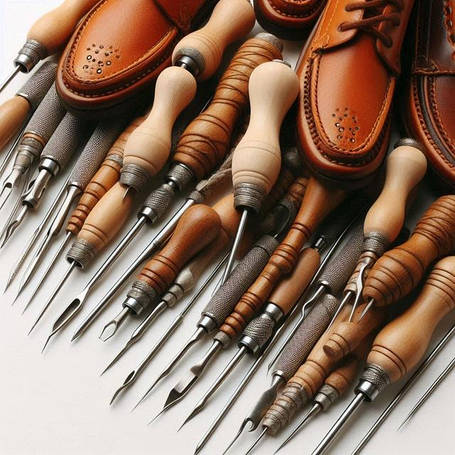 Ручка(цанга) та гачки для прошивки підошви