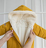 Зимовий дитячий комбінезон із мембрани Iceberg зріст 62 см (1 - 3 місяці) Kid's Fantasy Гірчичний, фото 2