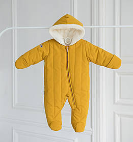 Зимовий дитячий комбінезон із мембрани Iceberg зріст 62 см (1 - 3 місяці) Kid's Fantasy Гірчичний