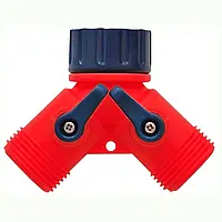 Розподільник пластиковий з двома виходами, 3/4" Technics (72-434)