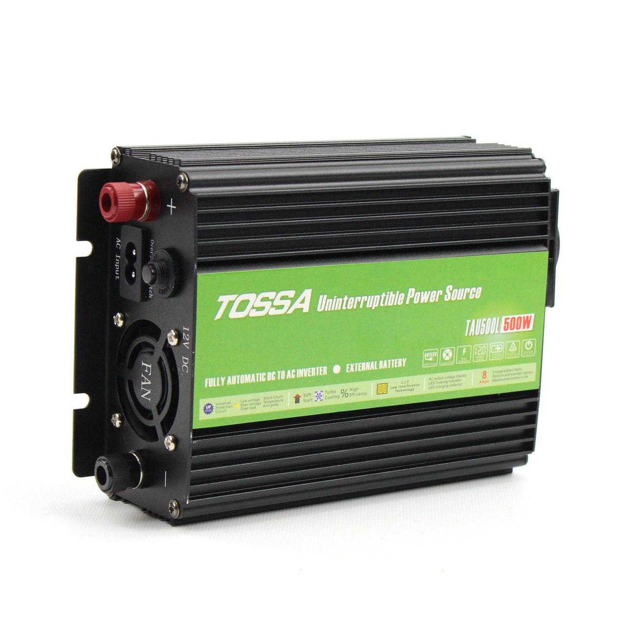 Перетворювач напруги для дому 12-220 V 500 W Tossa TAU500L з функцією UPS