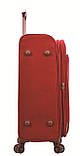 Валіза Snowball велика L екошкіра червона 79х46х28(+5)см/107л/4кг, фото 4