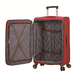 Валіза Snowball середня M екошкіра червона 67х43х25(+5)см/77л/3.6кг, фото 5