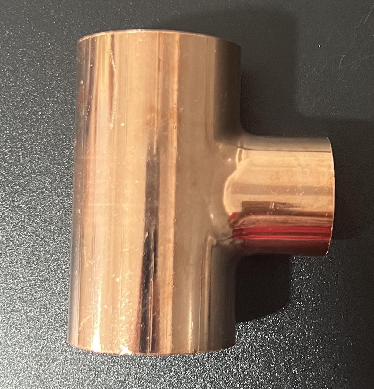 Трійник мідний під приварку