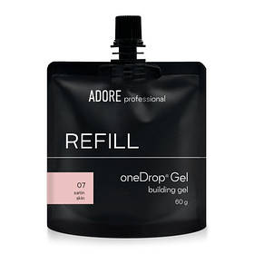 Adore наповнювач для помпи Оne Drop Gel №07 – satin skin, світлий бежевий, 60 грам