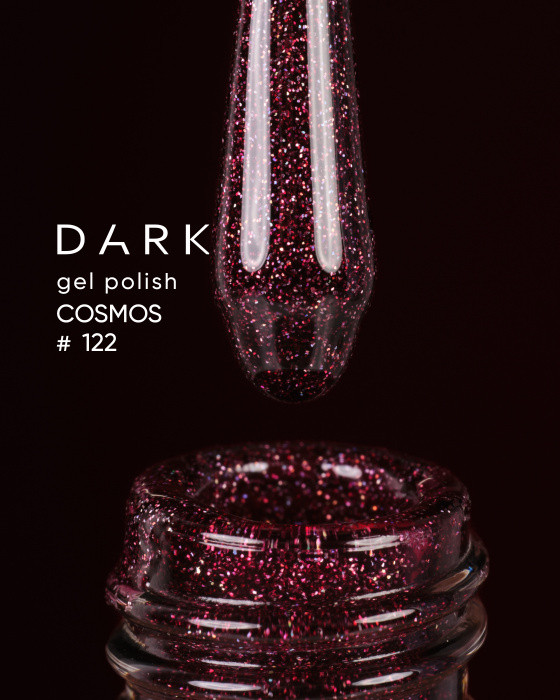 Dark gel polish (Cosmos) 122, 6 ml