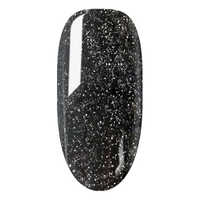 Гель-лак №242 (ЧОРНИЙ, СРІБЛЯСТИЙ МІКРОБЛИСК), 5 мл