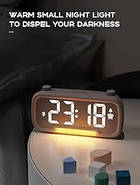 Радіо-будильник 5-в-1 Bluetooth з 16 рівнями яскравості гучності та нічником Rocam CR1025, фото 3