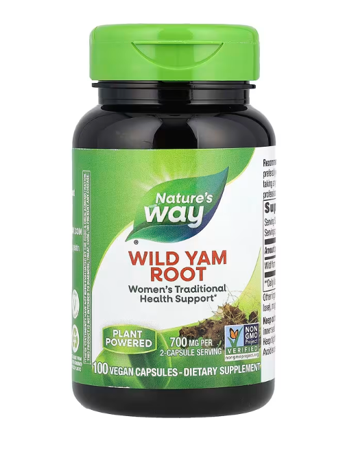 Корінь дикого ямсу (Wild Yam Root) 700 мг Nature's Way 100 веганських капсул