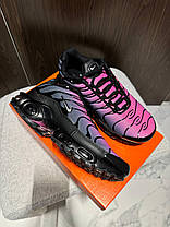 Чоловічі кросівки Nike Air Max TN Plus Pink Black Взуття Найк Аір Макс ТН Плюс рожеві з чорним текстиль air-підошва демісезон, фото 4
