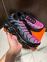 Чоловічі кросівки Nike Air Max TN Plus Pink Black Взуття Найк Аір Макс ТН Плюс рожеві з чорним текстиль air-підошва демісезон, фото 5