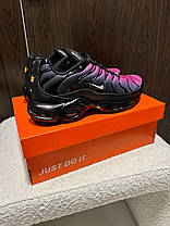 Чоловічі кросівки Nike Air Max TN Plus Pink Black Взуття Найк Аір Макс ТН Плюс рожеві з чорним текстиль air-підошва демісезон, фото 6