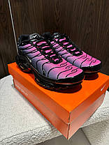 Чоловічі кросівки Nike Air Max TN Plus Pink Black Взуття Найк Аір Макс ТН Плюс рожеві з чорним текстиль air-підошва демісезон, фото 3