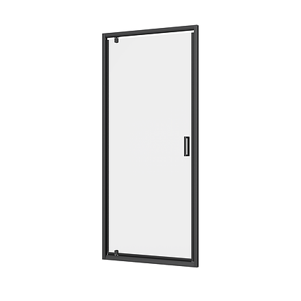 Скляні душові двері AVKO Glass RDJ29, 90х190 Black, фото 1