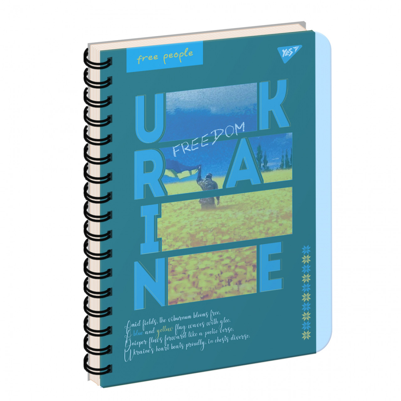 Зошит пруж. А4 144арк. пласт. обкл. "Land of the free" №681948/Yes/(3)(33), фото 1