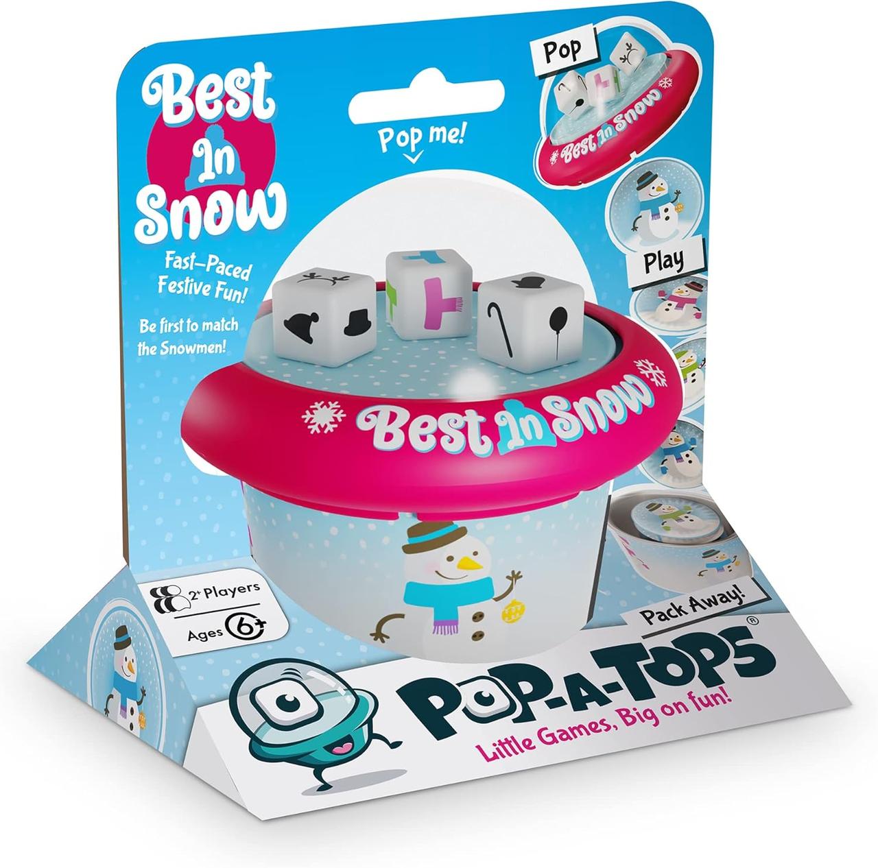 Уцінка! Настільна гра Pop-A-Tops Best in Snow. Сніговички, фото 1