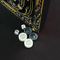 Нарди дерев'яні ручної роботи Тризуб 60×28 подарункові, фото 6