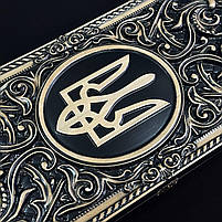 Нарди дерев'яні ручної роботи Тризуб 60×28 подарункові, фото 5