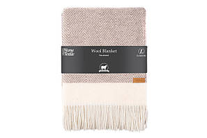 Плед Ardesto Leonardo Bianco 140x200см 100% вовна бежевий (ART0501LB)