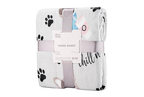 Плед Ardesto Flannel 160х200см 100% поліестер бульдоги (ART0112PB)